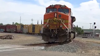 Railfest 2018 at the Stockton Diamonds Ft. BNSF, UP Amtrak, & Ferromex, A Military Train