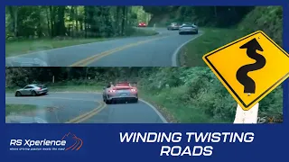 DRIVING ON WINDING AND TWISTING ROADS IN PERFORMANCE CAR - POV