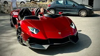 1 of 1 $10M Lamborghini Aventador J Driving in Spain!