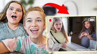 REACTING TO OUR MOST POPULAR VIDEO!! (SO FUNNY) | JKREW