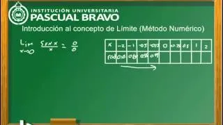 Concepto intuitivo de límite 2método numérico)