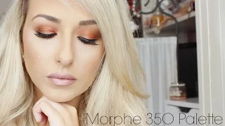 Morphe 35O Palette Tutorial | Burnt Orange Eyes & nude lips