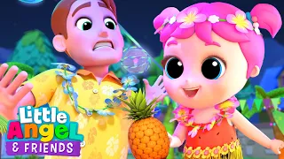 Princess Jill's Dance Party at the Pool | Looby Loo | Little Angel And Friends Kid Songs