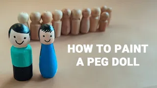 How to paint a Peg Doll #diy #art