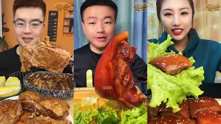 ASMR | Chinese People Eat Braised Pork Belly Chinese Mukbang #015 | Eating Pop