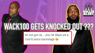 Wack 100 Gets Knocked Out By Nipsey Hussle's BodyGuard??