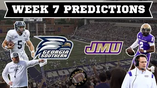 Georgia Southern vs James Madison Game Prediction 2023 College Football Week 7