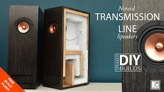 Transmission Line Speakers  -  DIY Nereid T/L Speaker Build. 4" Markaudio Pluvia 7.2HD Full Range