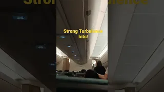 Strong Turbulence when I was flying with Cathay Pacific from the Philippines to Germany!