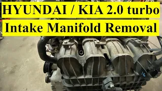 Fast Intake Manifold Removal on 2011-2014 Hyundai Sonata, Santa Fe, Kia Optima 2.0 turbo
