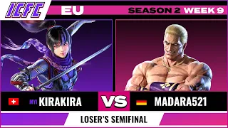 mYi Kirakira (Kunimitsu) vs Madara521 (Geese) ICFC EU: Season 2 Week 9 - Loser's Semifinal