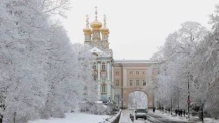 Пушкин. Санкт - Петербург. Екатерининский парк. Царское Село.8 декабря 2023.COLOR ORIGINAL.