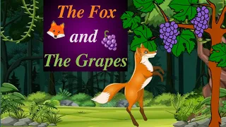 The Fox and the Grapes Story in English| Short Story for Kids | English Bedtime Stories | Cartoon