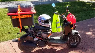 Honda Ruckus Scooter Camping