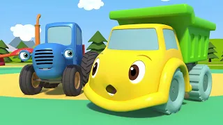 Синий трактор - Тянем-потянем 🚜 Развивающие мультфильмы про машинки для детей