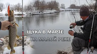 Щука на спиннинг в марте. Отличное открытие сезона