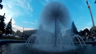 UEFA Football & Fontains at Independence Square (Maidan), Kiev, Ukraine. 24.May.2018 (ENGLISH)