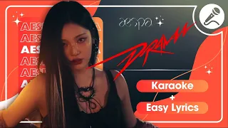 aespa (에스파) - 'Drama' Instrumental | Karaoke + Easy Lyrics