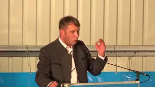 Andre Poggenburg AfD am Politischen Aschermittwoch 2018 Kümmelhändler und Kameltreiber