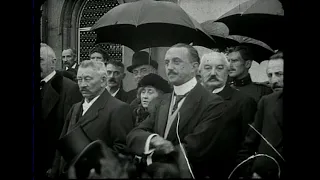 Inauguration du monument aux morts de Leuze (Hainaut), 1922