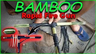 DIY BAMBOO RAPIDO GUN I BAMBOO MACHINE GUN I YOPILGAMIX