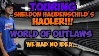 World Of Outlaws Driver Sheldon Haudenschild Gives Us Tour Of Race Hauler & Talks Sprint Car Racing!