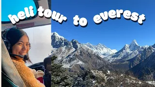 We Took a Helicopter Flight to see Mount Everest! 🇳🇵