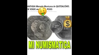 Esto piden por la moneda de 5 pesos de QUETZALCÓATL 1980 por internet 🤑💰