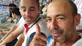 viendo Málaga vs Las Palmas con nuestro amigo Pepe Mel