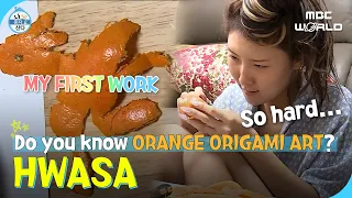 [C.C.] Hwasa made something amazing out of orange peels...?!🍊🍊 #HWASA