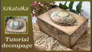 A box without a plan or idea :) - #tutorial #decoupage