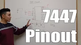 Pin out of the 7447 BCD to 7 Segment Display Decoder Explained