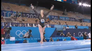 Jade carey error on vault final 😟