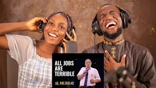 Al Murray! All Jobs Are Terrible! First Time Reaction! ABSOLUTELY HILARIOUS!