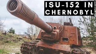 ISU-152 in Chernobyl – Used as Disaster relief vehicle by Chernobyl Liquidators   (April, 1986)