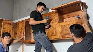 Woodworking plan for kitchen room // How to make 5000 dollar kitchen cabinets