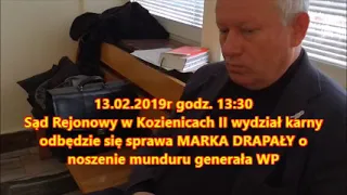 MAREK DRAPAŁA  przed salą rozpraw II wydział karny - Kozienice - Magnuszew  - Wójt Gminy