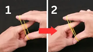 Best Rubber Band Magic Trick Blow your mind. Tutorial magic trick for beginner.