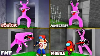 ROBLOX Rainbow Friends EVOLUTION of PINK in All Games (Roblox, Minecraft, FNF, Mobile)