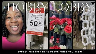 Hobby Lobby Budget Friendly Decor| Shop With Me