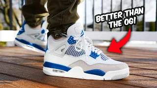 Air Jordan 4 MILITARY BLUE 2024 Review & On Feet