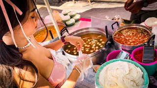 Hardworking & Beautiful - 1 Day of my Work on a Summer Day - Thai Street Food