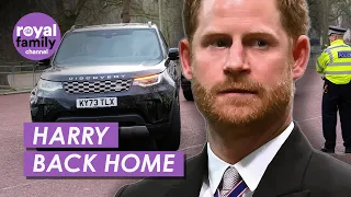 Prince Harry Arrives at Clarence House To See King