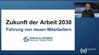 Gerald Lembke und die Zukunft der Arbeit