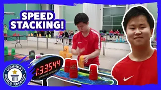 The Speed Stacking King! - Guinness World Records