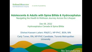 Teens & Adults with Spina Bifida & Hydrocephalus - Navigating Health & Wellness Across the Lifespan