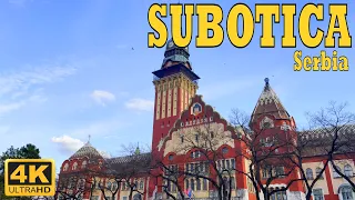 Subotica 🇷🇸 Serbia Town hall Walking in the city center | Walking Tours