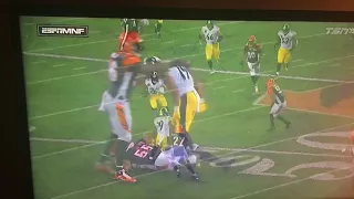 Juju smith-shuster Dirty Hit on Vontaze Burfict !!!! HUGE HiT