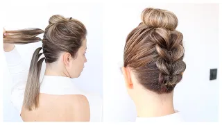 Upside - Down Pull Through Braid Step by Step For Beginners | Gorgeous Updo