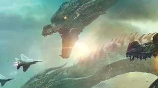 Godzilla VS King Ghidorah Don’t Cross This Line Meme